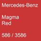 Preview: Mercedes-Benz, Magma Red, 586 / 3586.